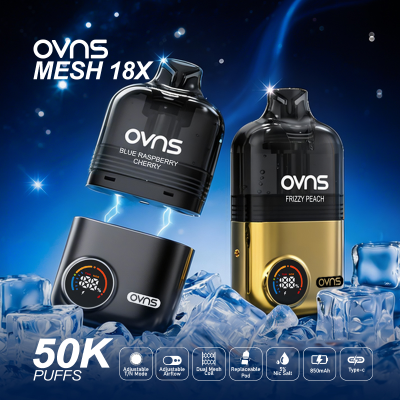 Premium 18ml Prefilled Pod System - Electroplated Battery and Black Design