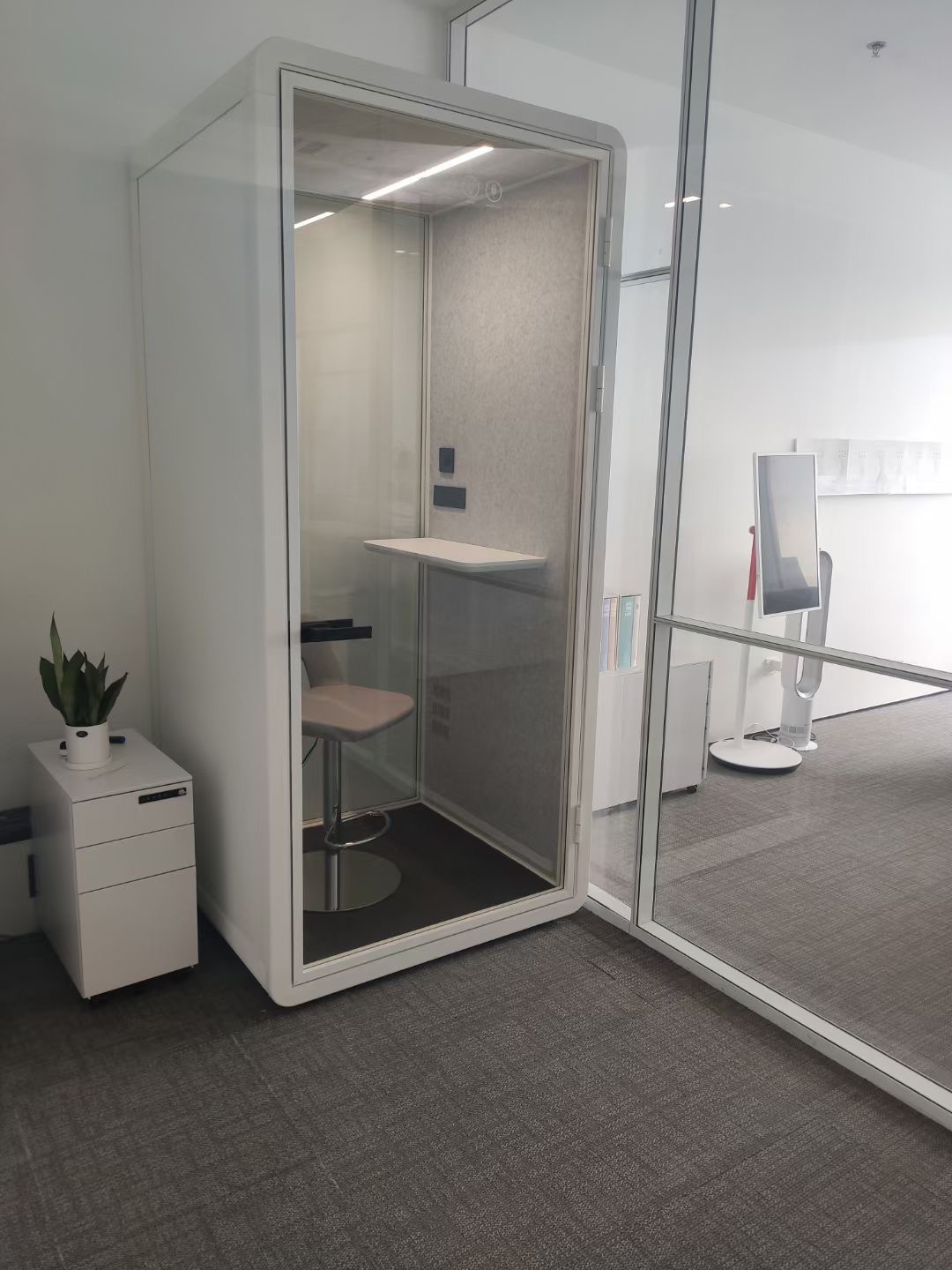 Hot Sale Portable Small Office Box Phone Booth Private Work Space Cabins Modular Removable Office Pod Easy To Install