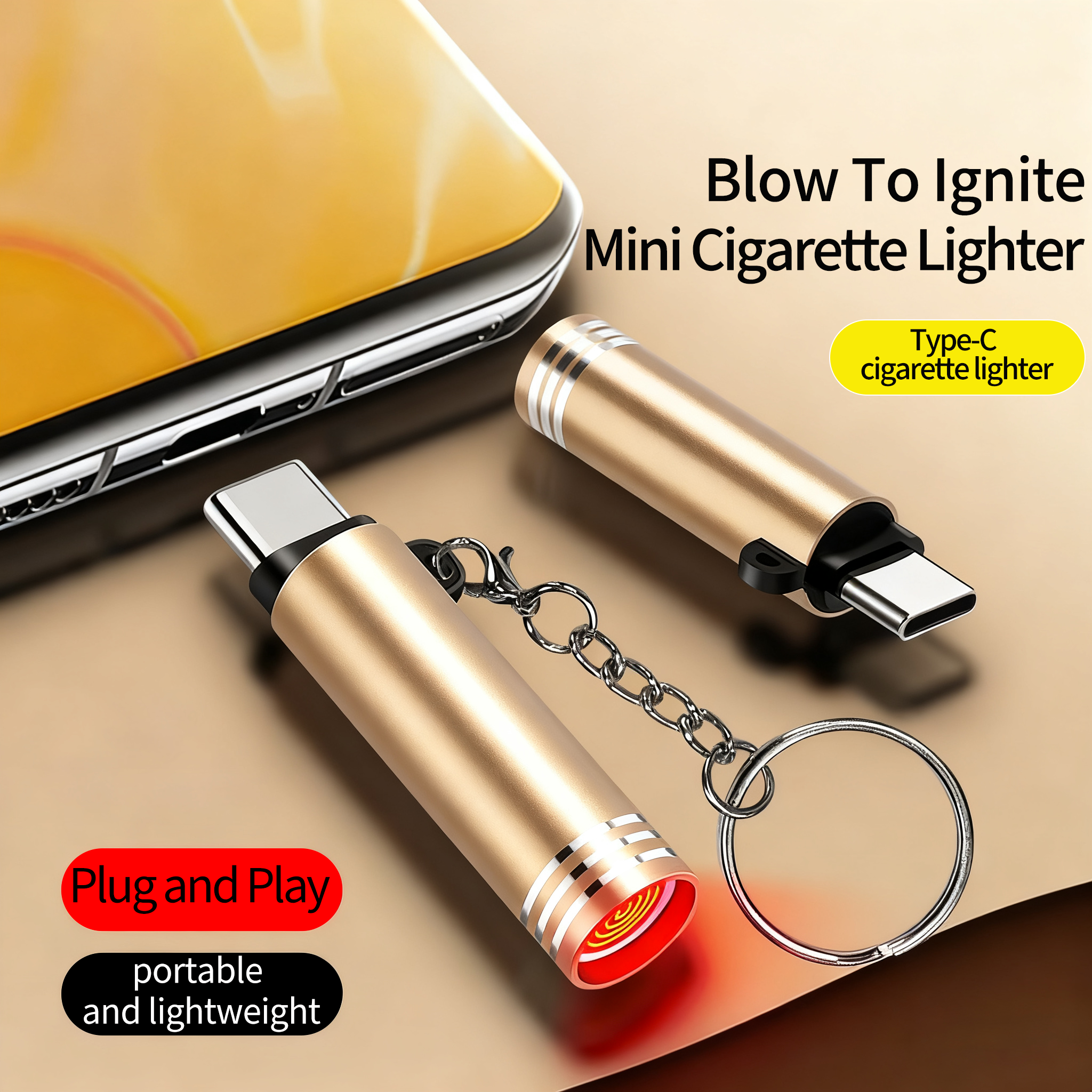 Type -C Electronic Cigarette Zippo Other Cigar Jet Lighter Smoking Accessories USB Luxury Rechargeable Lighter Wholesale