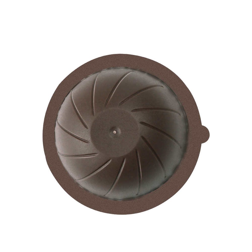 Refillable Disposable Vertuo Coffee Filter Pod Capsule with Self Adhesive Foil Seal Aluminum Film Lid