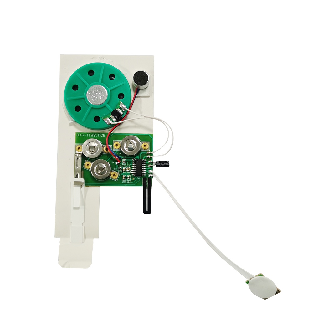 30 seconds recordable sound module button activated voice recording chip module for greeting card