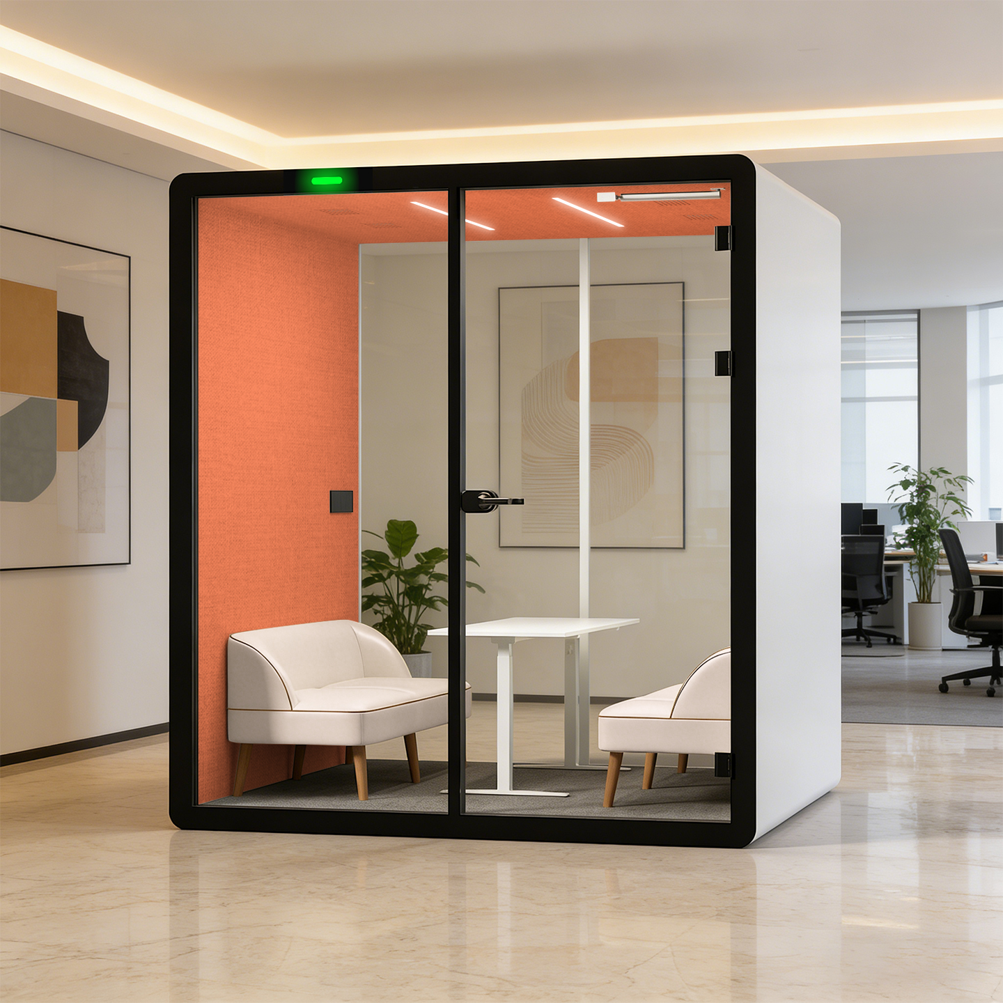 High Quiet Privacy Portable Soundproof Indoor Mobile Work Space Office Pod Meeting Work Pods Phone Study Cabin Pods for Sale