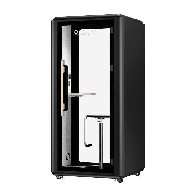 Modern Single Person Privacy Soundproof Office Booth Mobile Mini Pods for Home Apartment Living Room Mall Use