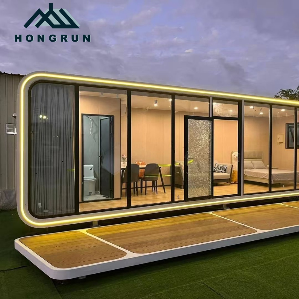 Cheap Prefab Popular Small Apple Cabin House For Sale Prefabricated Portable 20ft 40ft Office Pod Insulated Container Home