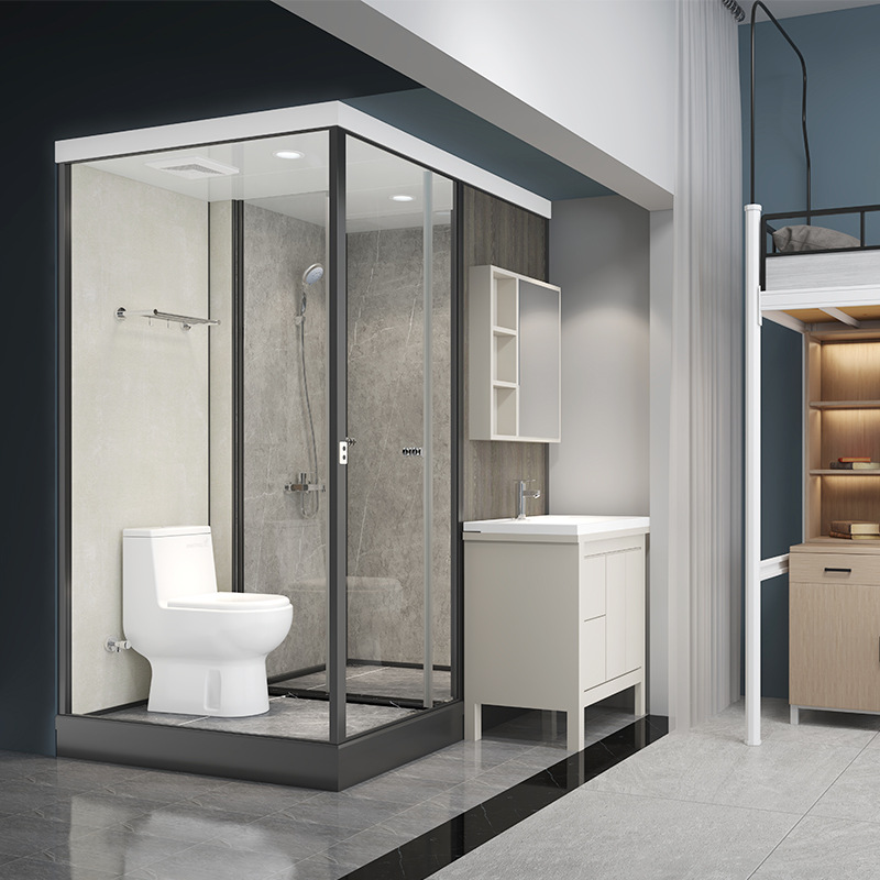 Home Hotel Modular Pod Prefabricated Shower Toilet Cabin Units Kitchen Compact Small Prefab smc Bathroom Unit With Tub