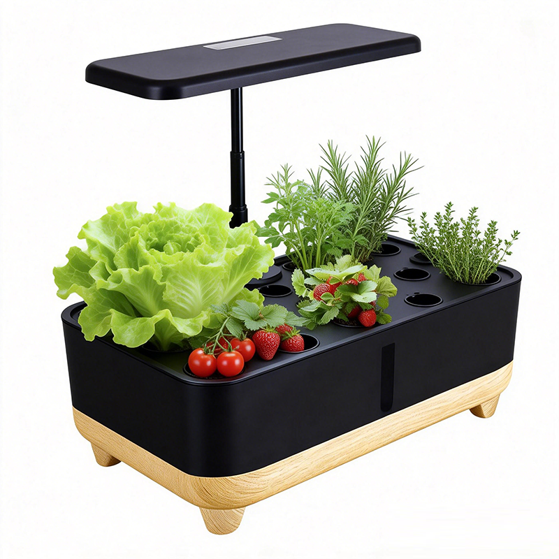 Starfarm 12 Pods Touch Display Indoor Smart Hydroponic LED Grow Kit for Herbs &amp; Vegetables-Environment-Friendly 1 Year Warranty