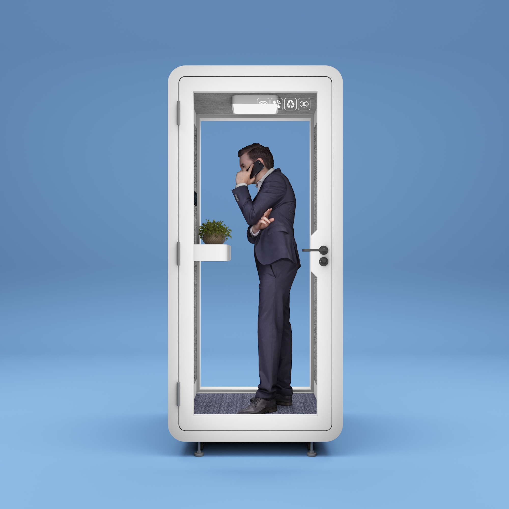 Compact Portable Home Voice Over Booth Autonomous Ai Work Pod Autonomous Zen Pod Acoustic Pods