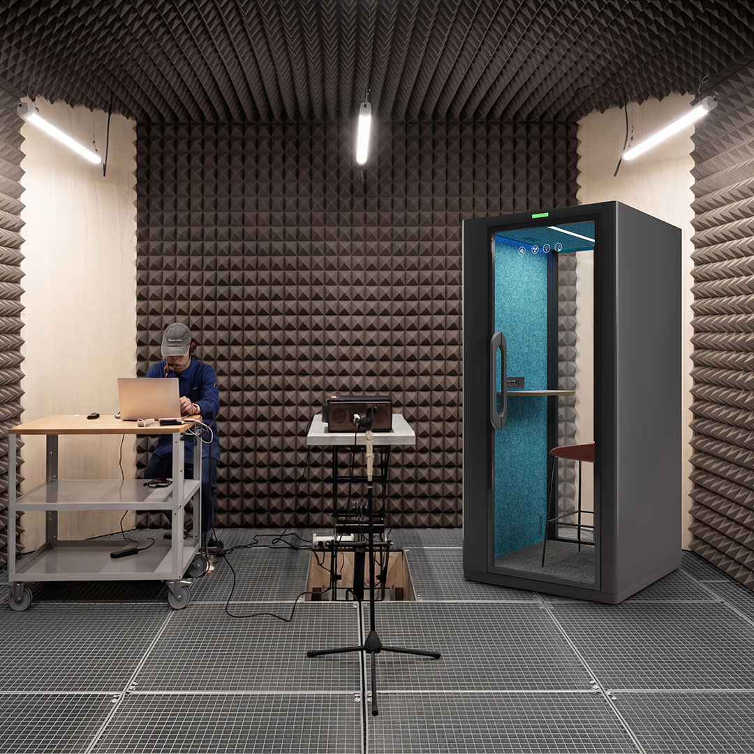 High Quiet Privacy Portable Soundproof Indoor Pod Office LED Lighting Easy Assemble Work Pods Phone Study Cabin Booth for Sale