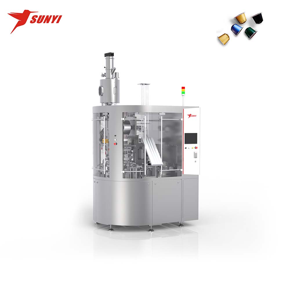 Nitrogen Flushing Automatic Nespresso Pod Filling Machine with Sealing Function