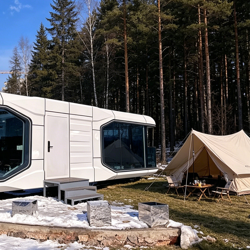 Heavy-Duty Container House of Steel Frame Space Pod with Soundproof and Thermal Insulation