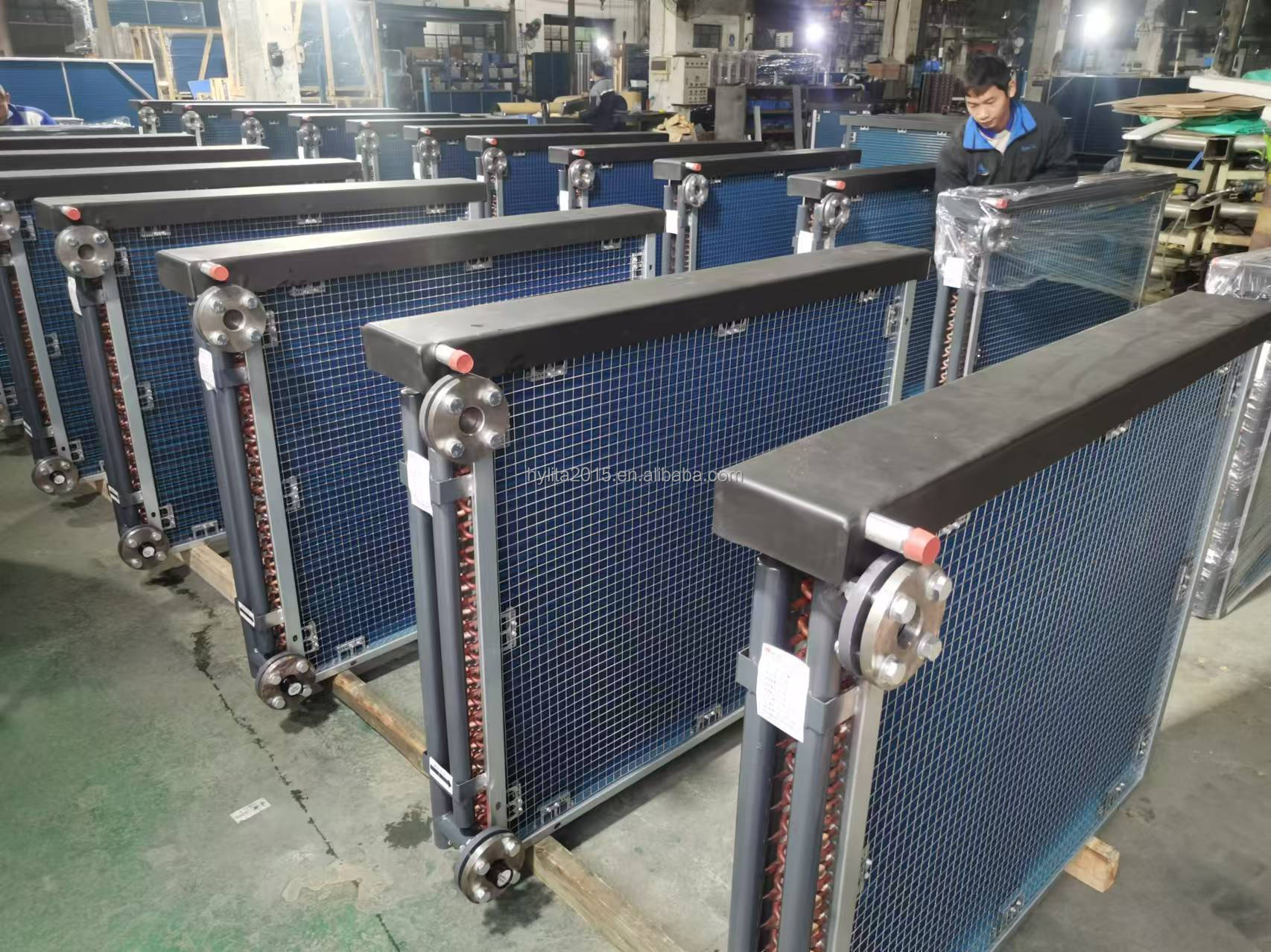 Custom Copper Fin Tube Heat Exchanger Replacement Coil for Industrial HVAC &amp; Dehumidification Systems