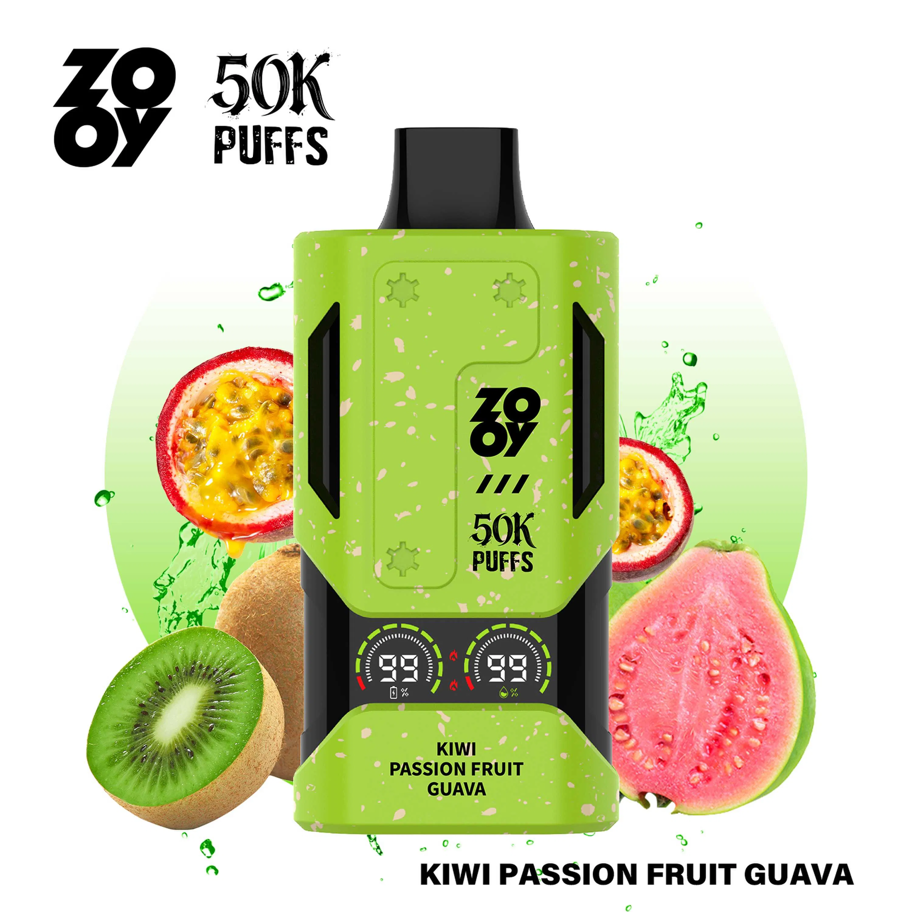 Zooy Mecha 50K Puff Vape Bood OEM ODM Zero Nicotine 20mg Tn9000 Af5000 180000 2500 Moon Night Vape EU Bar Vape
