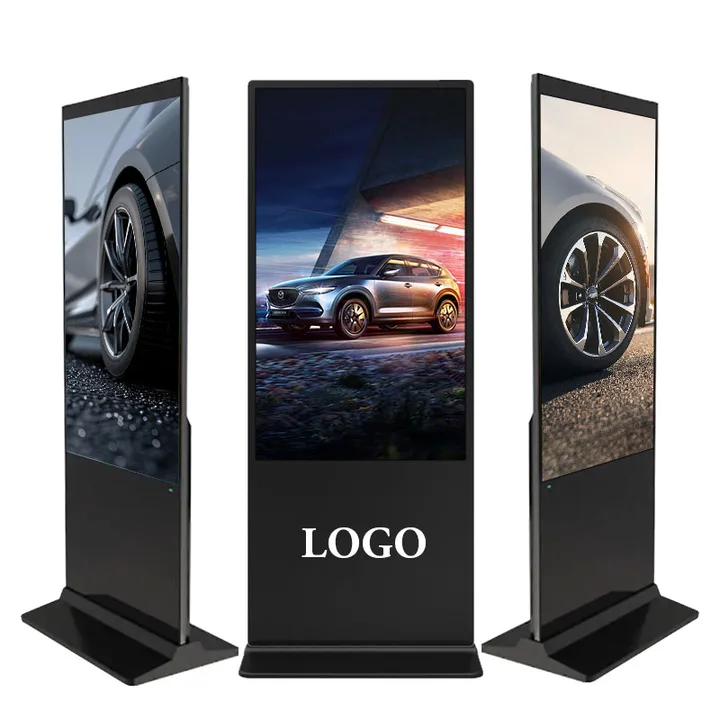 Indoor Interactive Kiosk Touch Screen Vertical Display Digital Signage Floor Stand For Elevator Advertising Text Display