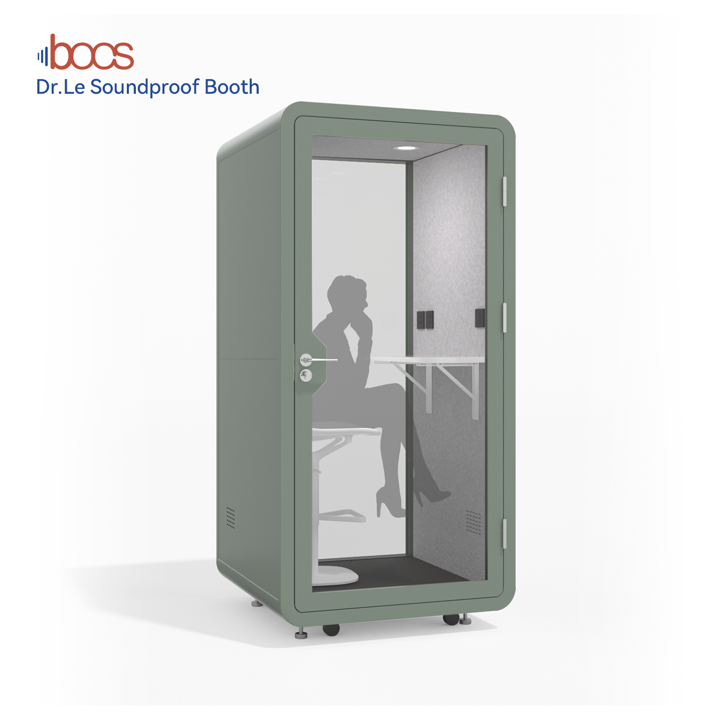 Dr. Le Compact Office Phone Booth Soundproof Acoustic Silent Pod Space-saving Privacy Work Pod Studios Hotel Use Office Pods