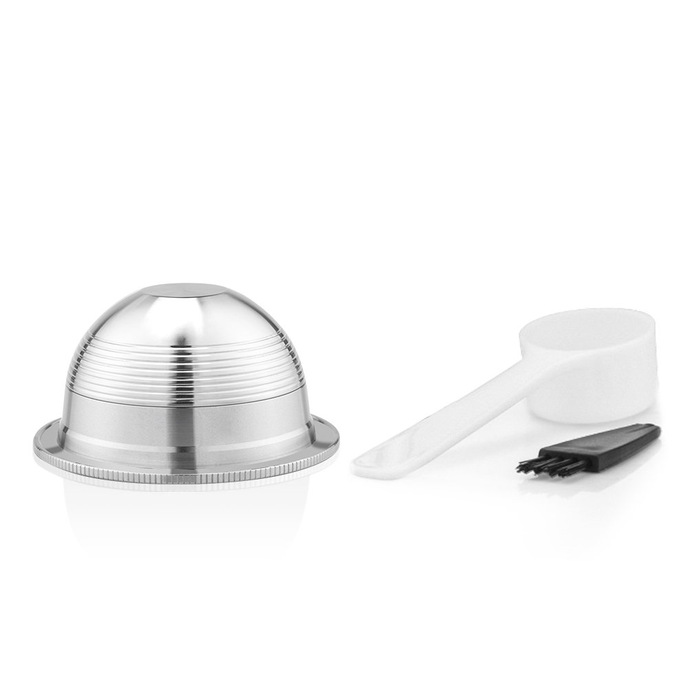 Hotsales Rich Crema Reusable Coffee Filters Nespresso Vertuo Plus 304 Stainless Steel Refillable Capsule Coffee Pod