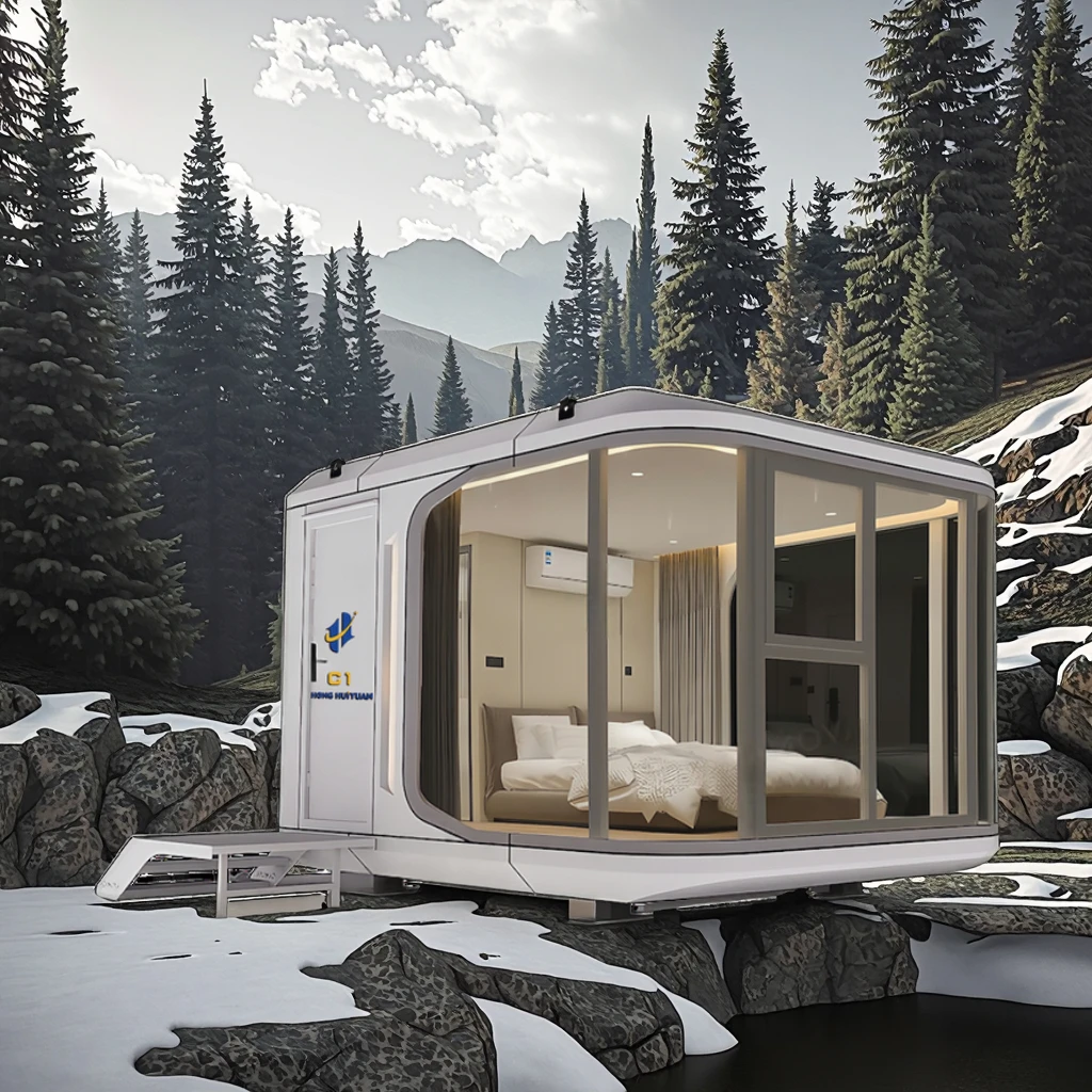 2026 New Tech Luxury Foldable Expandable Capsule House Portable Tiny House Pod