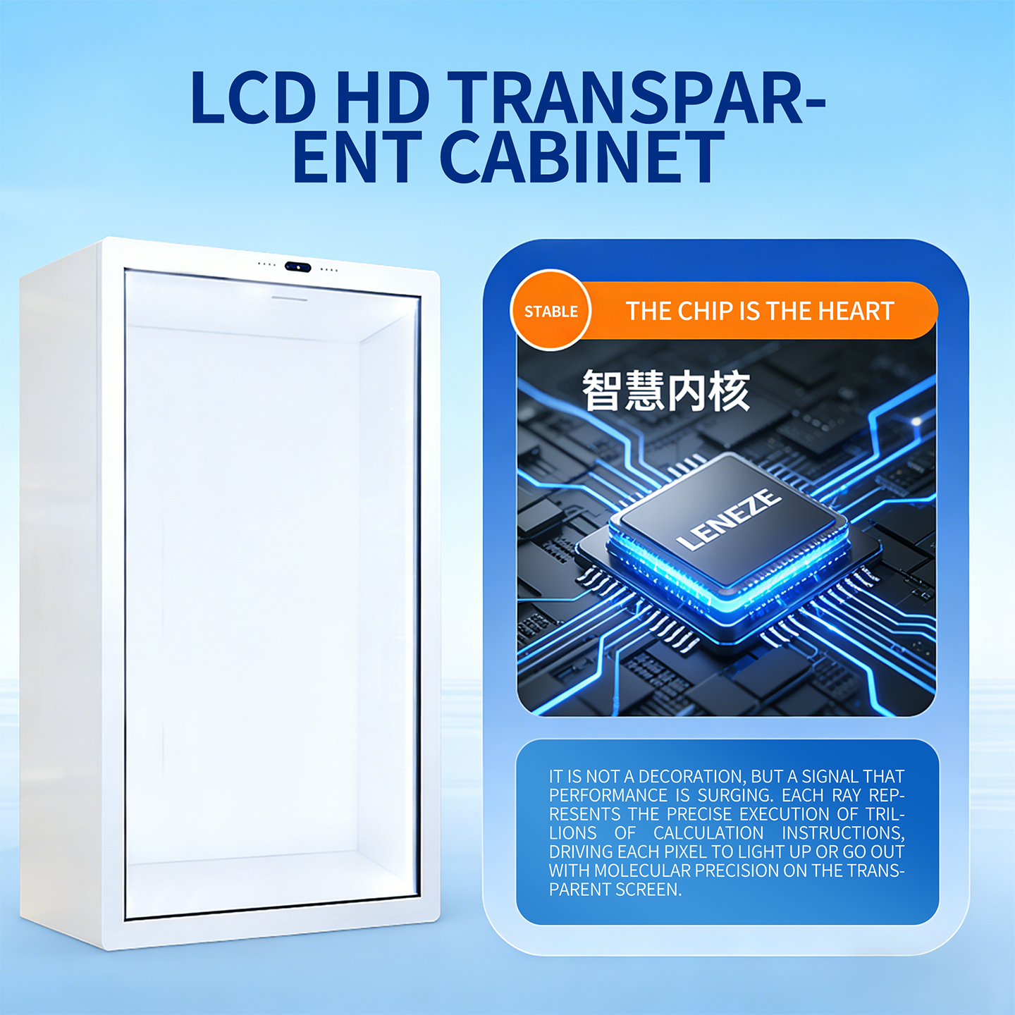 AI Digital Human Touchscreen Interaction 3D Transparent IPS Panel Holographic Pod WiFi Hotspot Voice Communication 32-55"