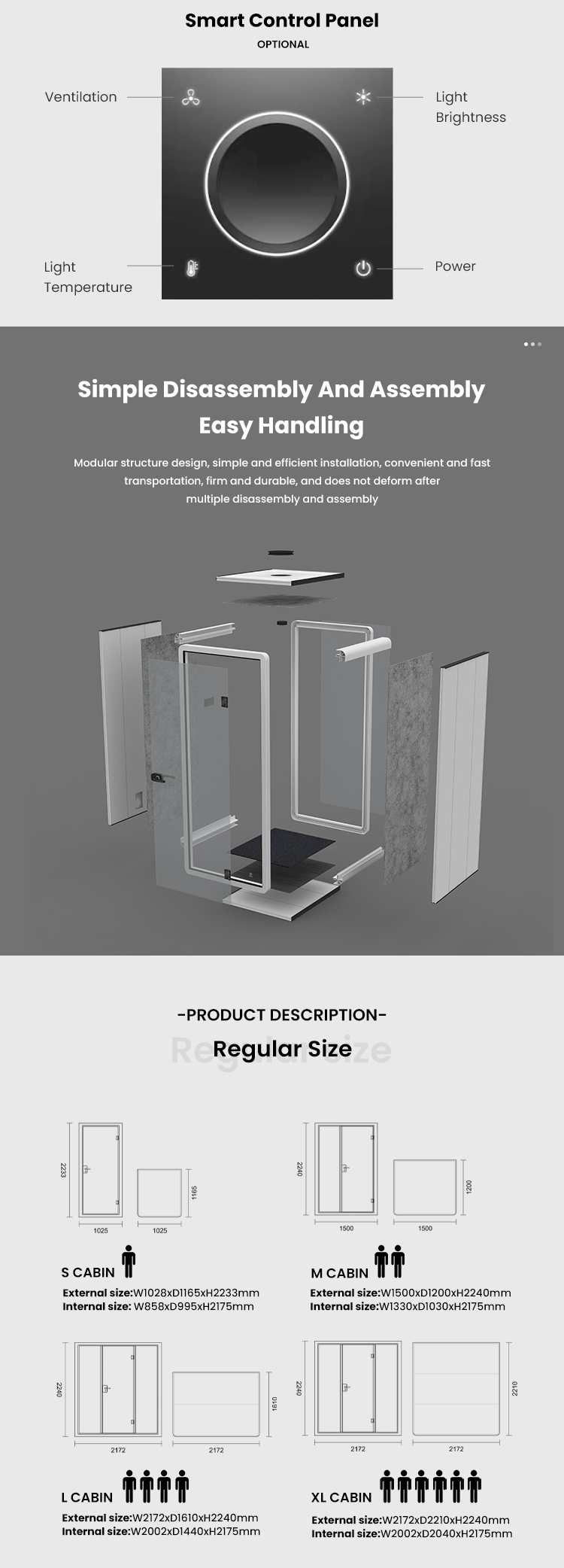 Modular office pod structure design