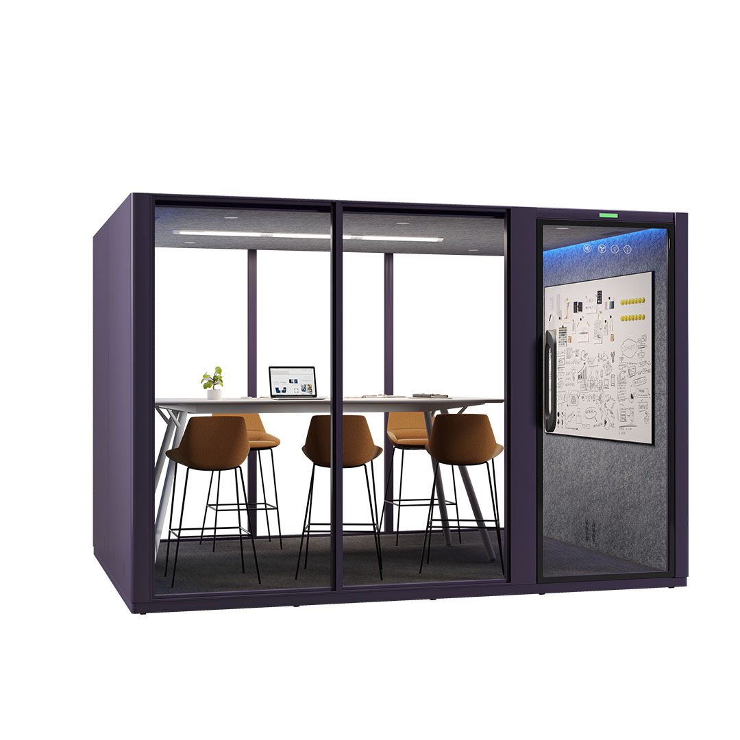 Modern Movable Outdoor Office Pods with LED Lighting Dual Ventilation Easy Installation-Capsule Space Pod