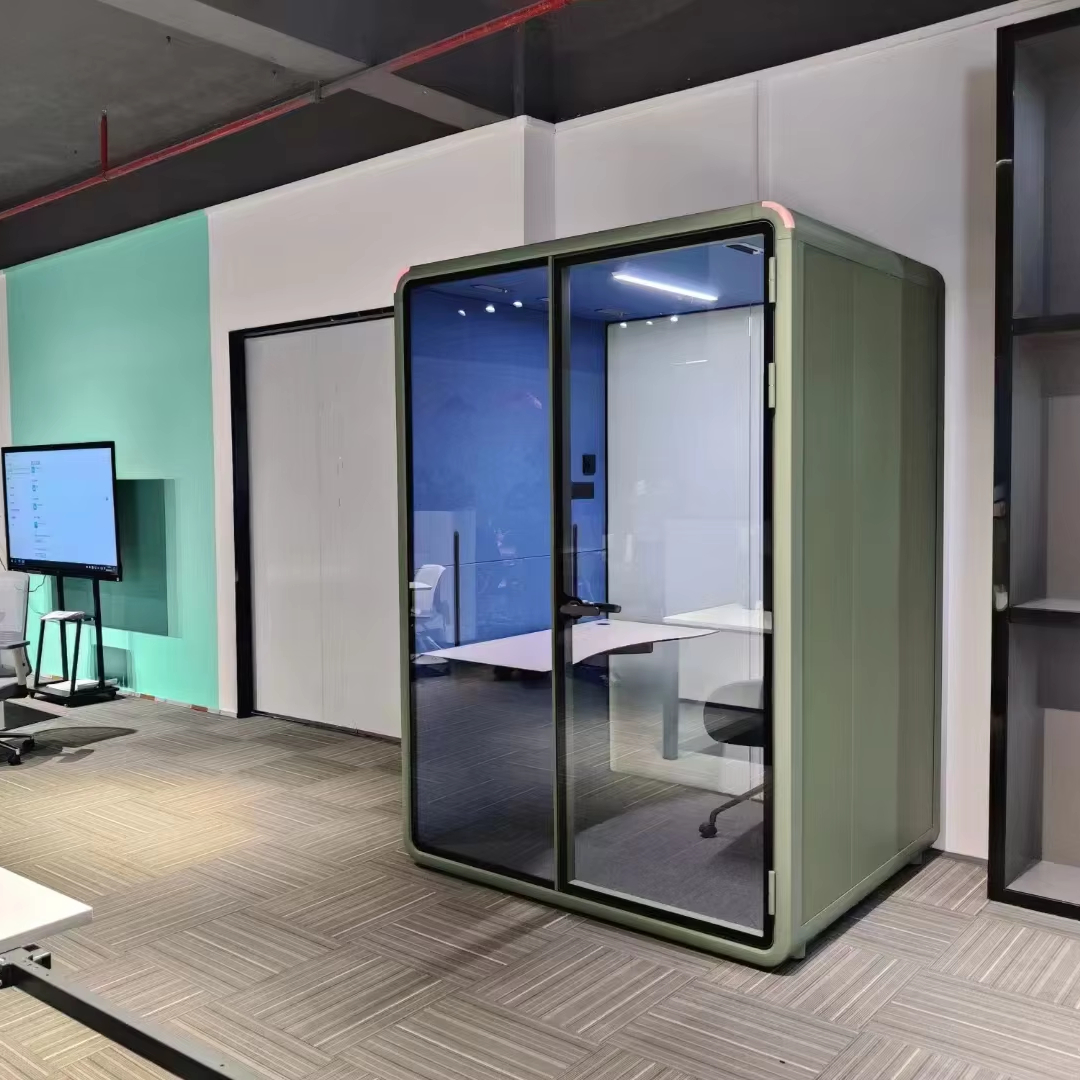Custom Privacy Pod Intelligent Switch Silent Office Pods Automatically Open Ventilation Phone Booth Chatting Room 1-2 Person