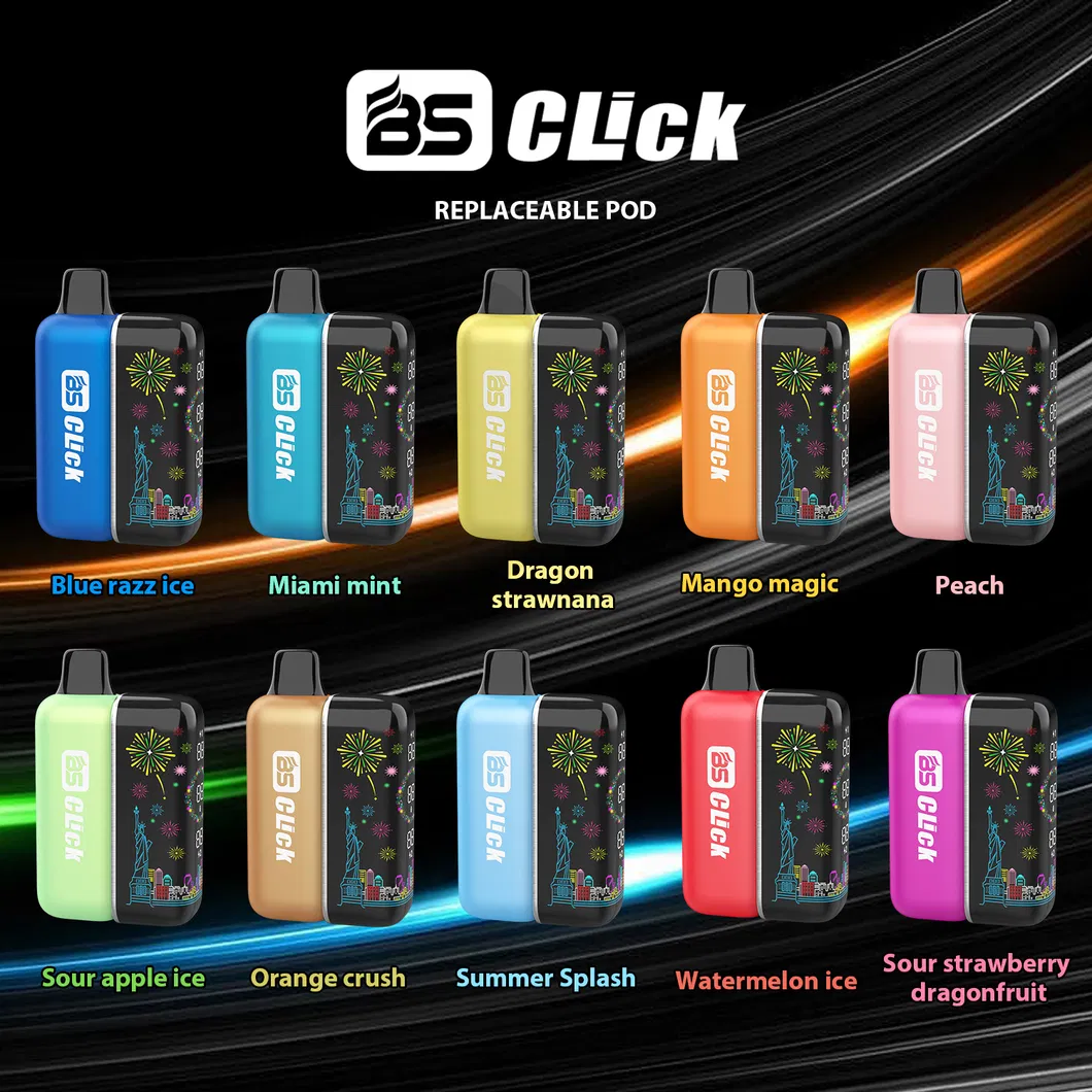 Factory Supply 20000 Puff E-Cigarette with Mesh Heating BS Click Replaceable Pod System