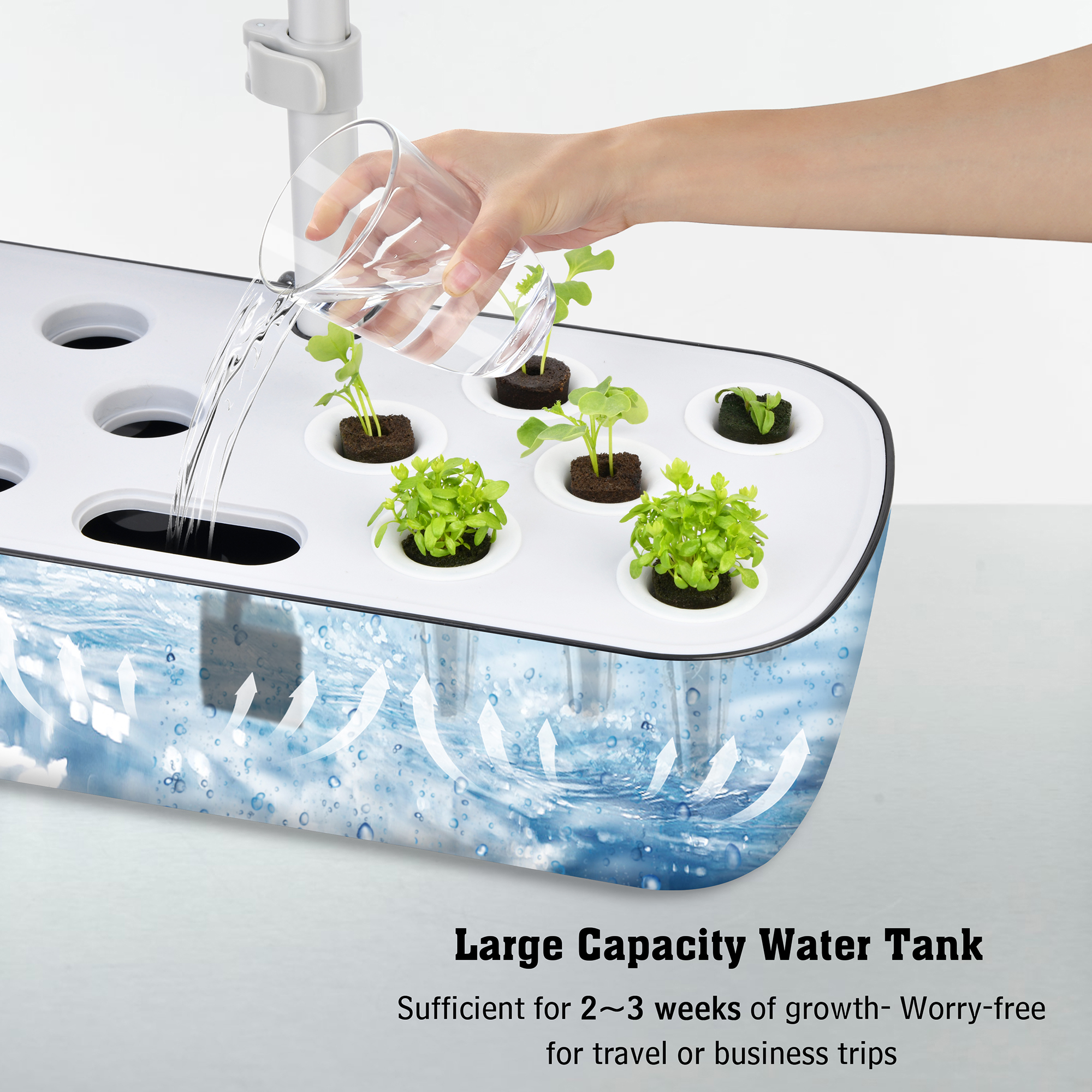 12-hole Display Screen Modern Smart Electronic Hydroponics System for Home Vegetable Seed Cultivation Indoor Hydroponics System