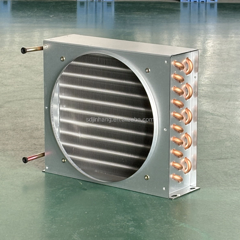 Iron Mesh Condenser Coil Evaporator With Fans 3 Rows and 10 Holes Copper Tube