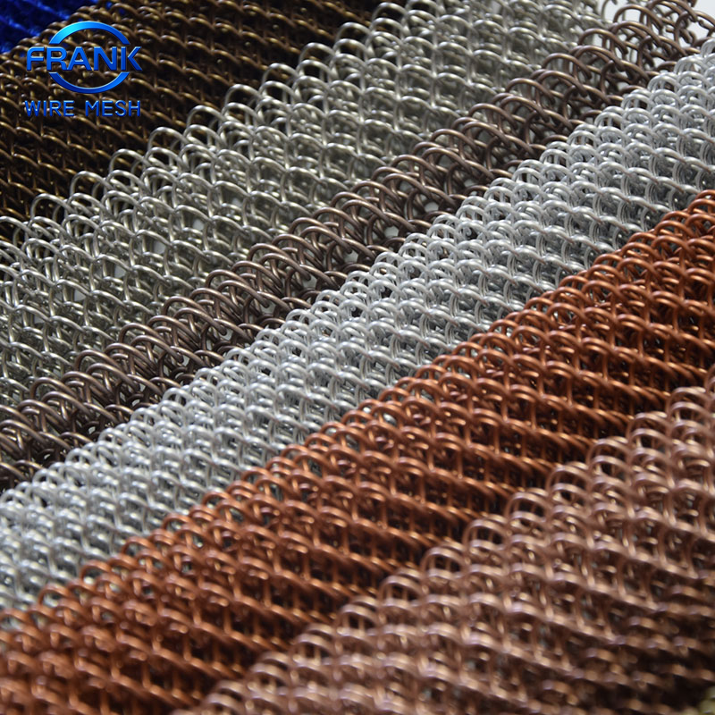 Flexible Stainless Steel Chain Link Mesh Curtain - Metal Coil Drapery for Modern Wall &amp; Interior Decoration, Customizable Size
