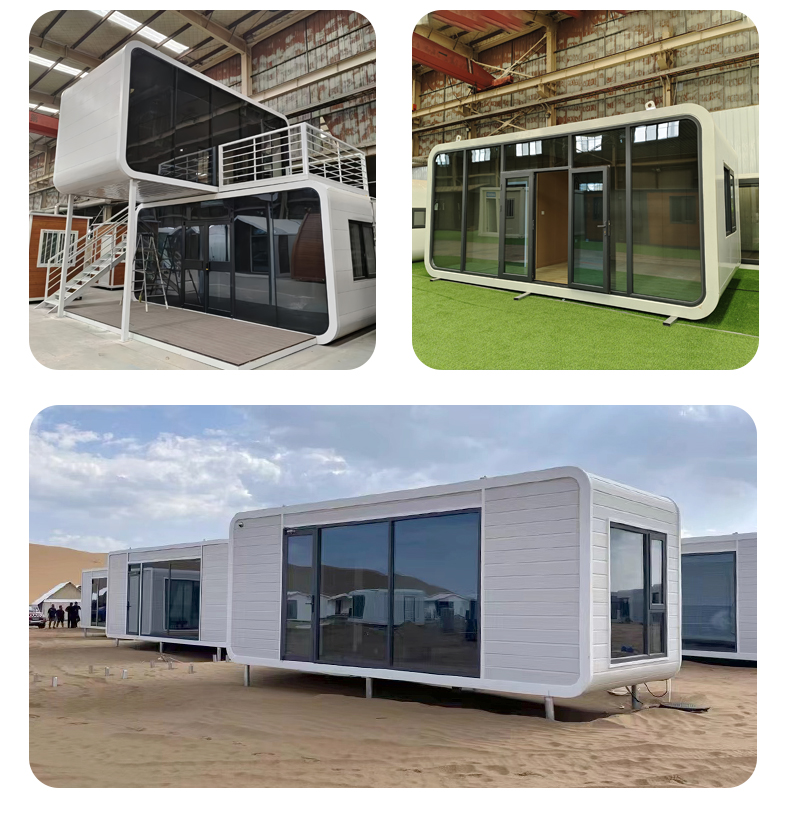 Prefab Container Houses Space Capsule Pod Ventilation System Soundproof Waterproof Solar Powered Eco-Friendly Modern Home