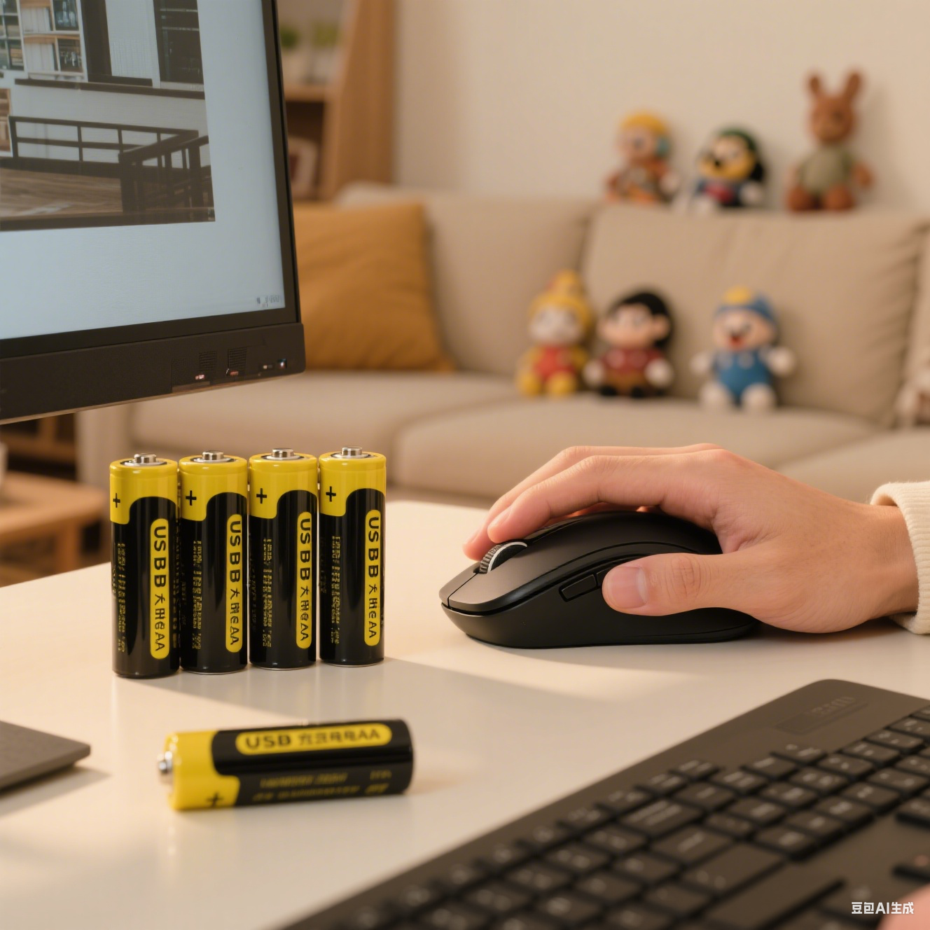 Votek USB Type-C AA Eco-friendly Rechargeable Cylindrical Lithium Ion Batteries Replace 1200+ Disposables