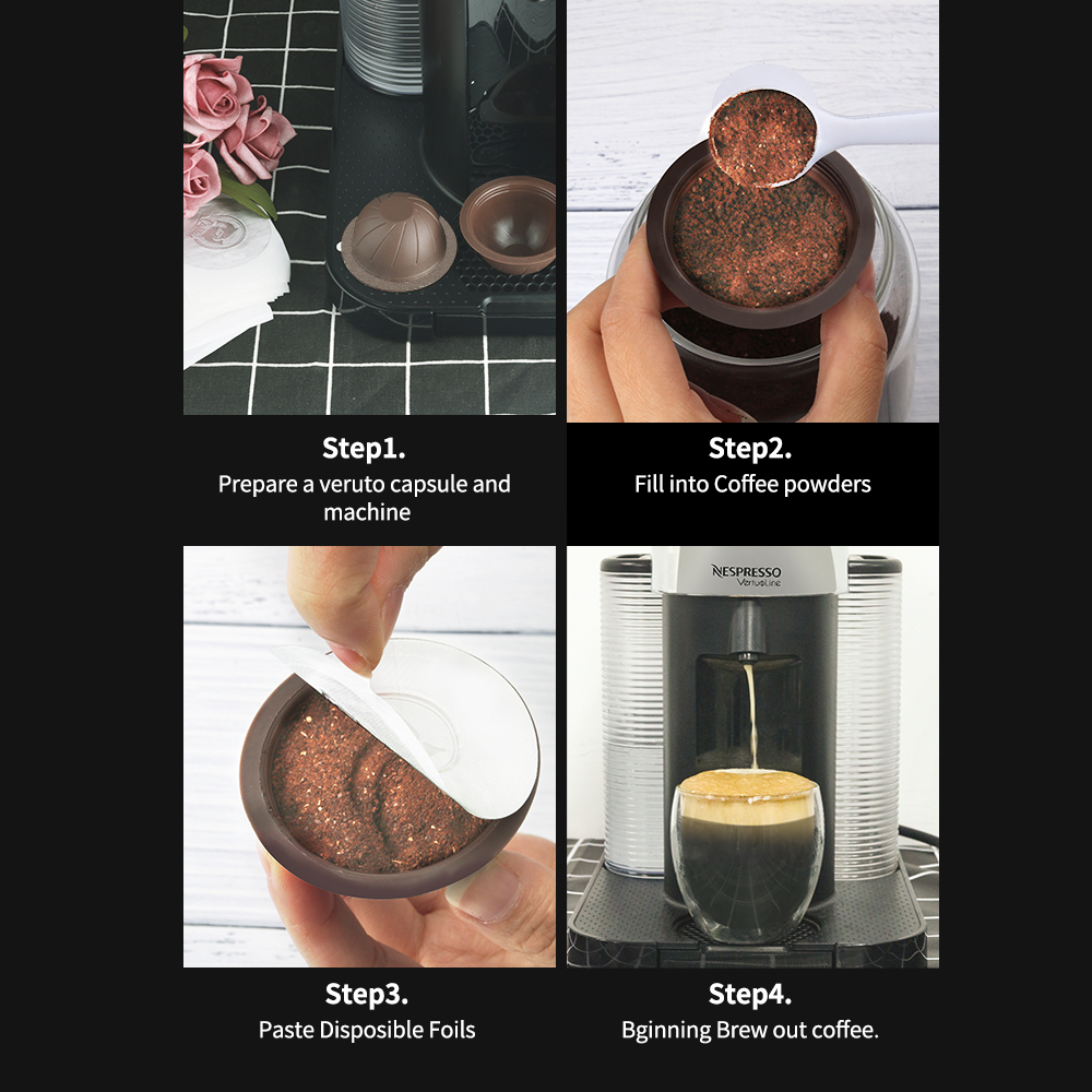Refillable Disposable Vertuo Coffee Filter Pod Capsule Detail 7