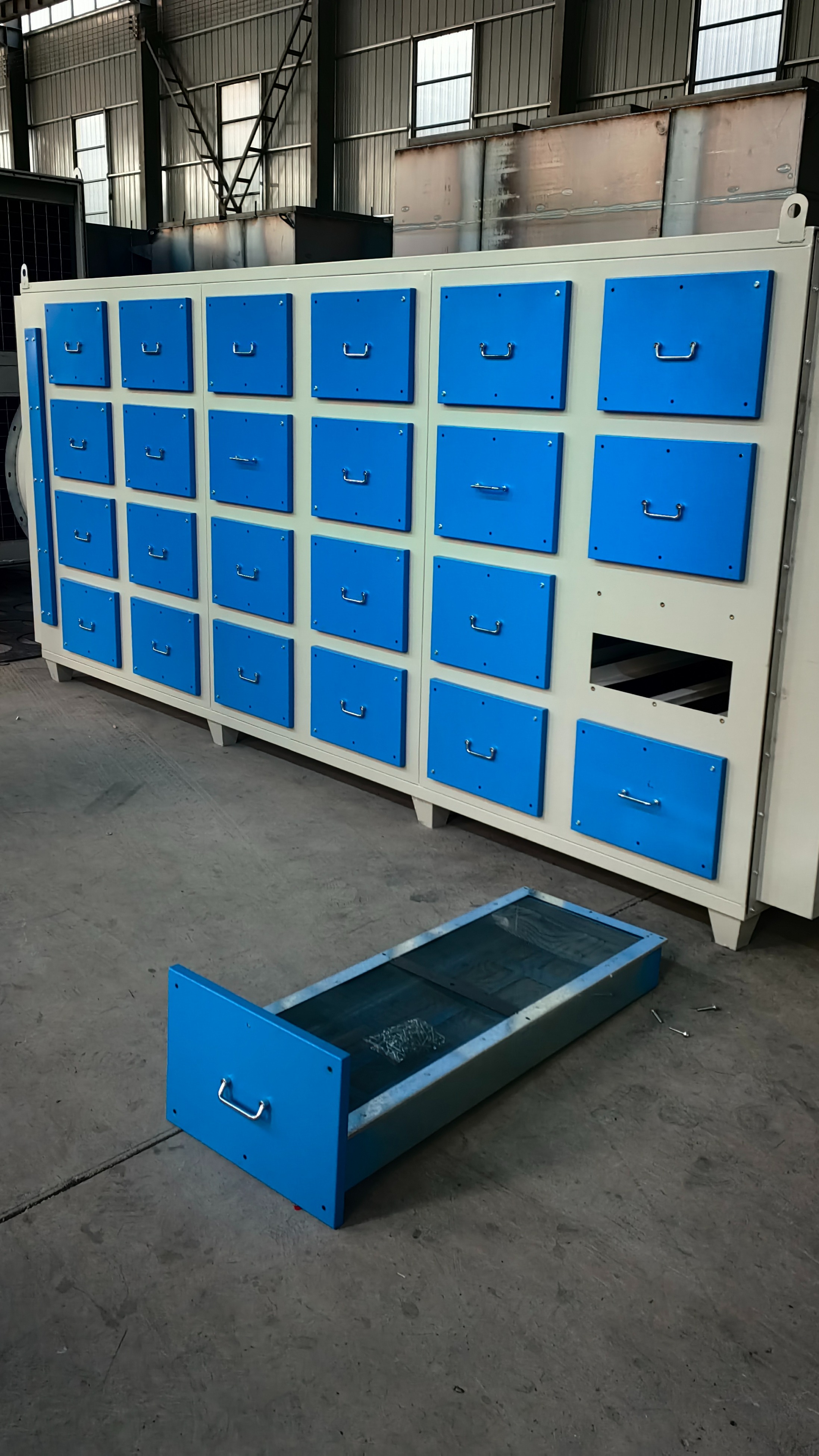 Environment-friendly Drawer-type Activated Carbon Adsorption Tank for Industrial Waste Gas Treatment, Odor &amp; Paint Mist Removal