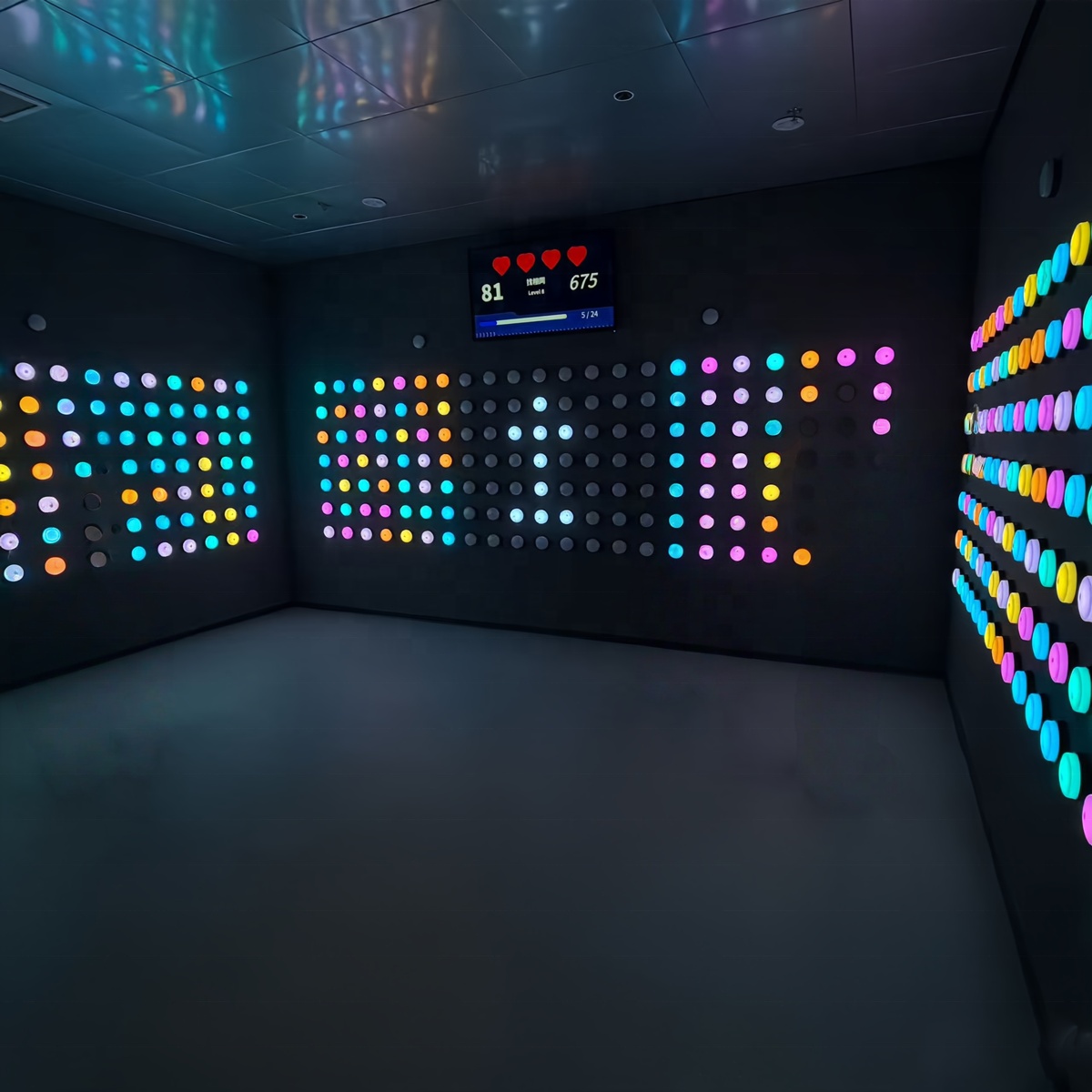 The Plastic Interactive Activation Button of the Game Activates the Game System and Enables Push Notifications