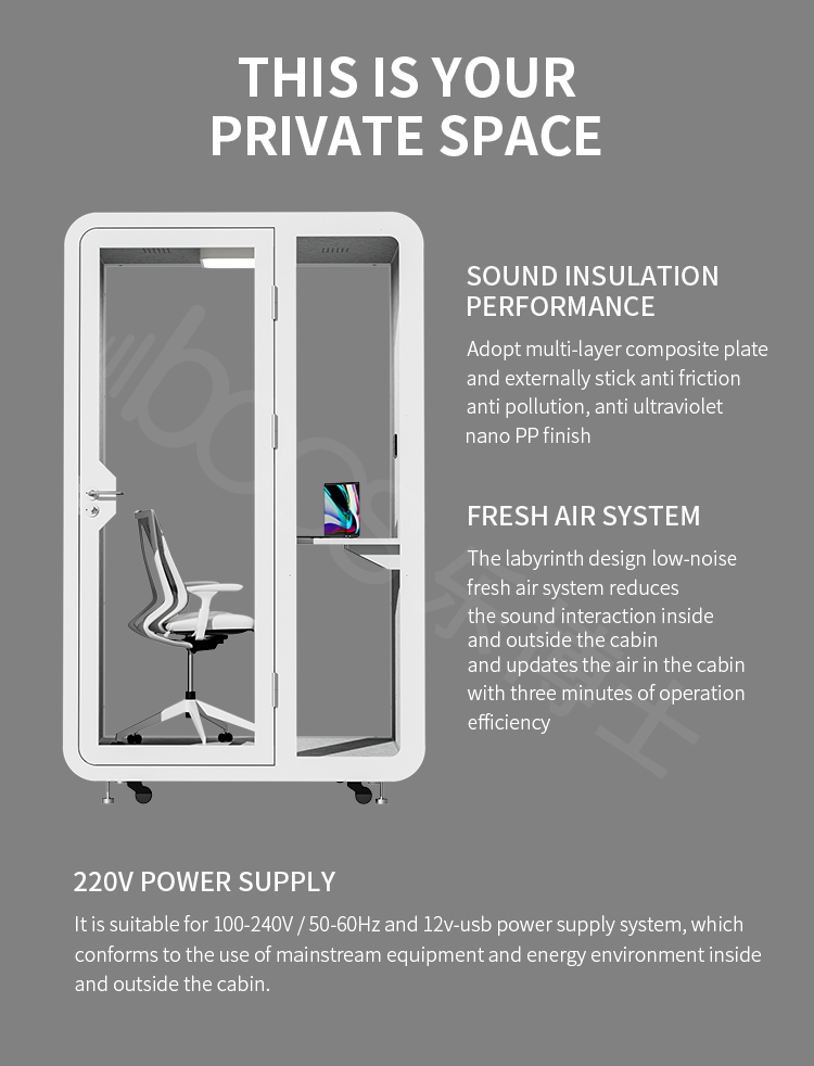For recording room telephone booth live broadcastmultisize office building shopping mallportable soundproof office pod
