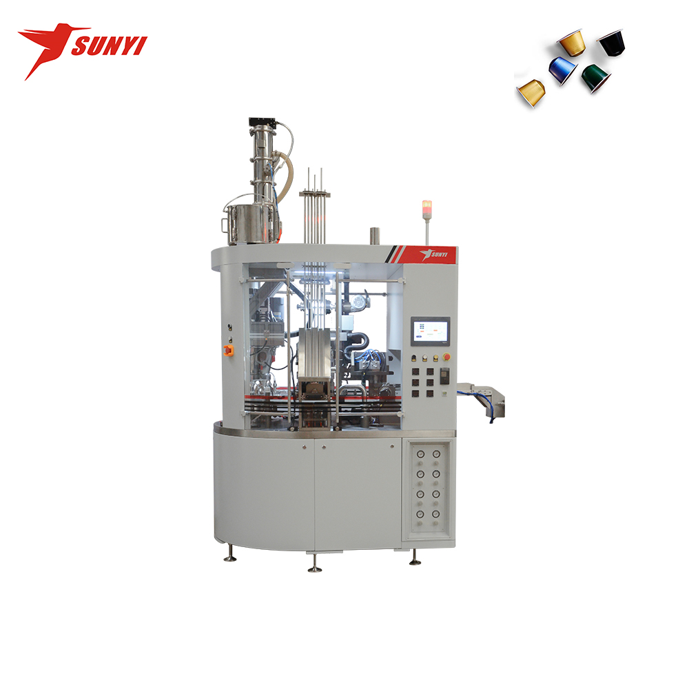 SC-3N Rotary Nespresso Coffee Capsules Filling Sealing Machine