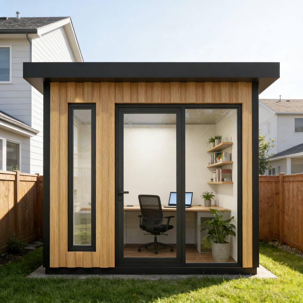 Prefabricated Office Pod Outdoor Portable Meeting Cabin, Garden Workspace Solution, Easy Assembly And Durable Build