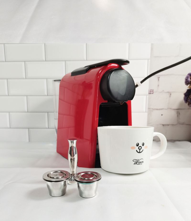 Stainless Steel Refillable Coffee Espresso Pods Cafe Reusable Coffee Capsules Kit