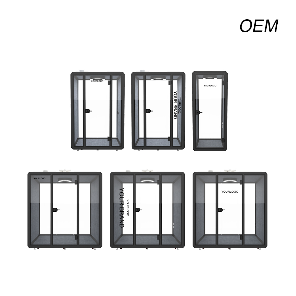 Indoor Soundproof Office Phone Booth Acoustic Open Vocal Studio Booth Home Pod Mini with Natural Light