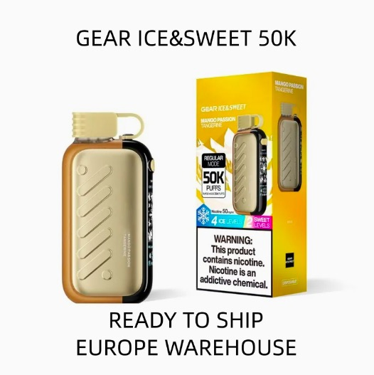 EU Warehouse 2-7 Days Disposable Vape Pod Shisha Vozovapel Gear Ice &amp; Sweet 50K Fruit Juice Star Rave 40000 50000 Puffs EU Vozovl Vape Zero Nicotine