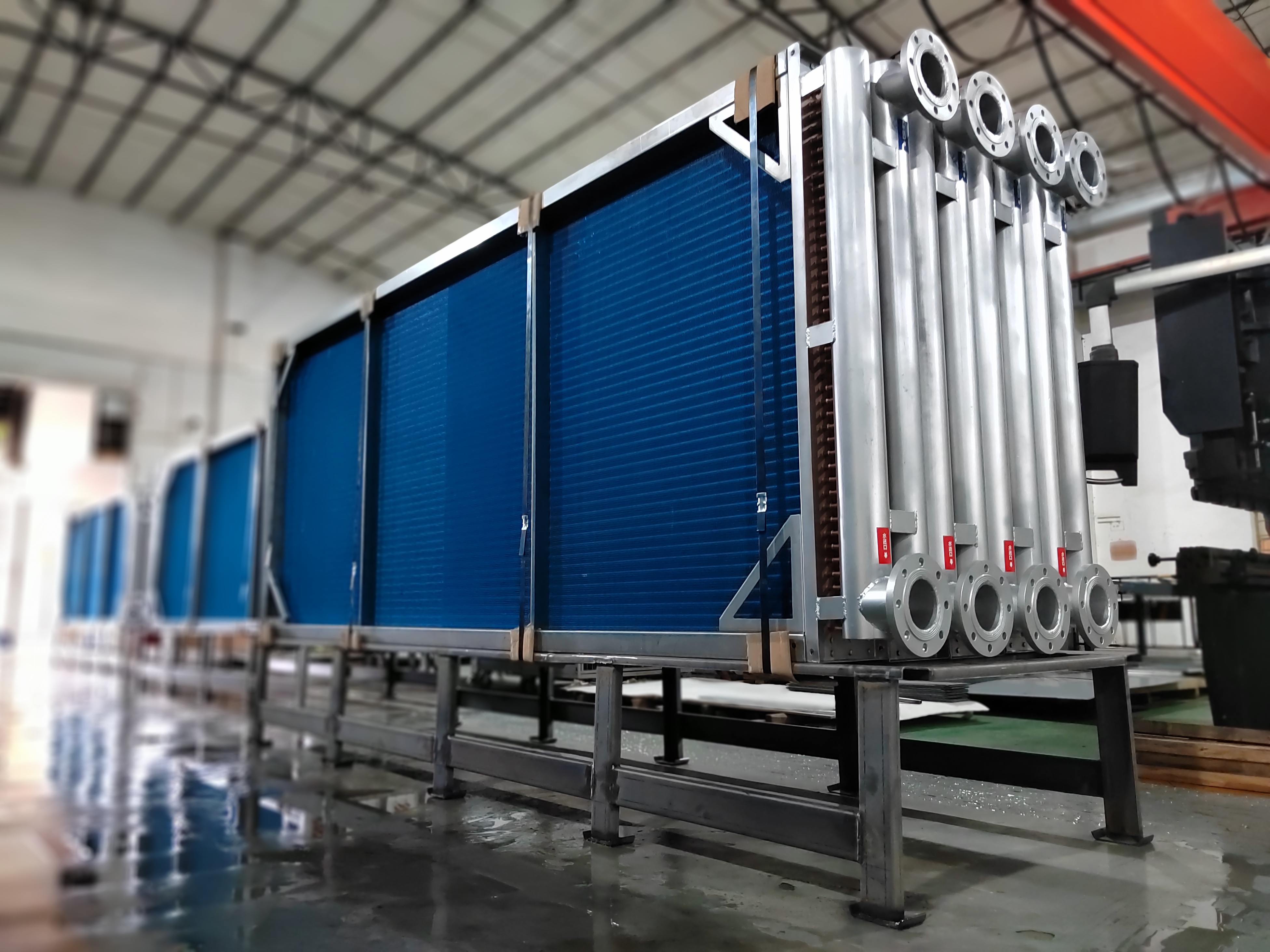 Custom Copper Fin Tube Heat Exchanger Replacement Coil for Industrial HVAC &amp; Dehumidification Systems