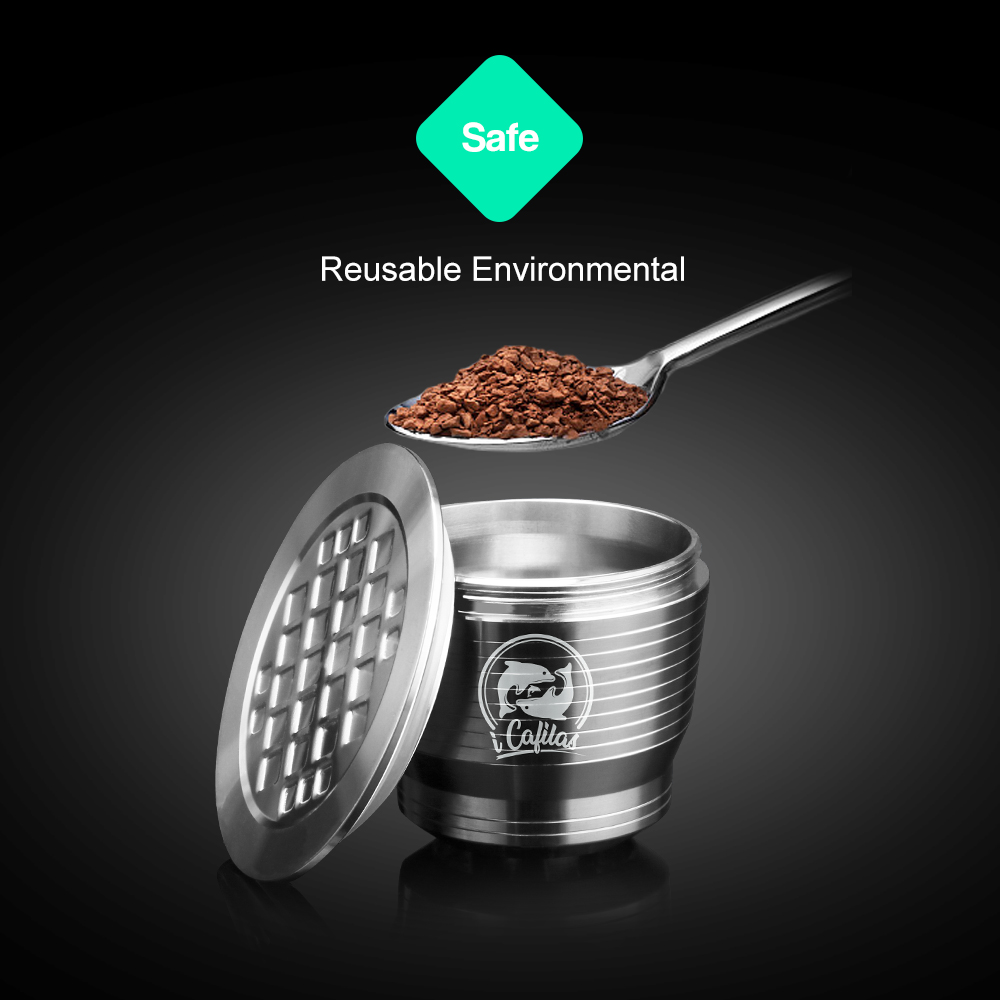Reusable Refillable Metal Nespresso Stainless Steel Coffee Capsule