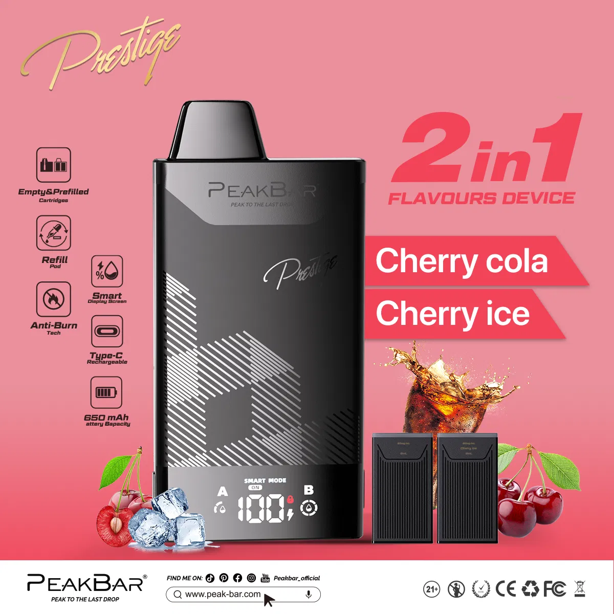 Premium Rechargeable Pod System with 4ml Empty Pod Capacity
