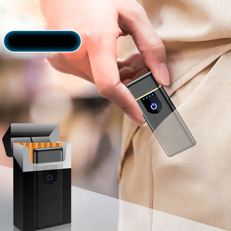 KY Portable Slim Flameless Windproof Smoking Tobacco Usb Plastic Chargeable Lighter Electronic Cigarette