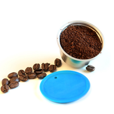 Reusable Stainless Steel Refillable Capsule Pods for Coffee Machines with Durable Metal Mesh Filter Core
