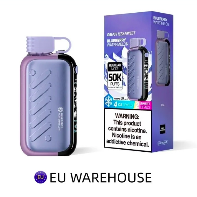 EU Warehouse 2-7 Days Disposable Vape Pod Shisha Vozovapel Gear Ice &amp; Sweet 50K Fruit Juice Star Rave 40000 50000 Puffs EU Vozovl Vape Zero Nicotine