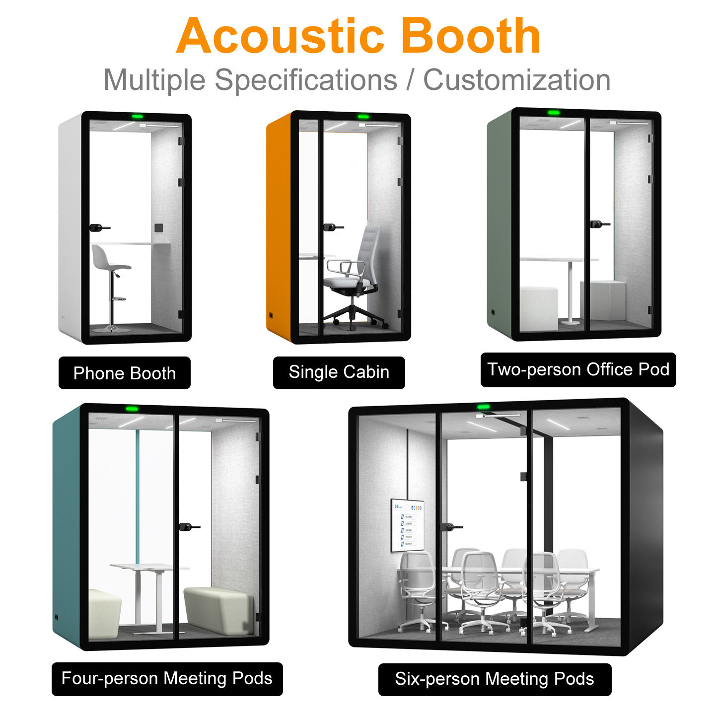 Hotel High Quality Mobile Mini Prefab Tiny Office Pods Cabin for Working Meeting