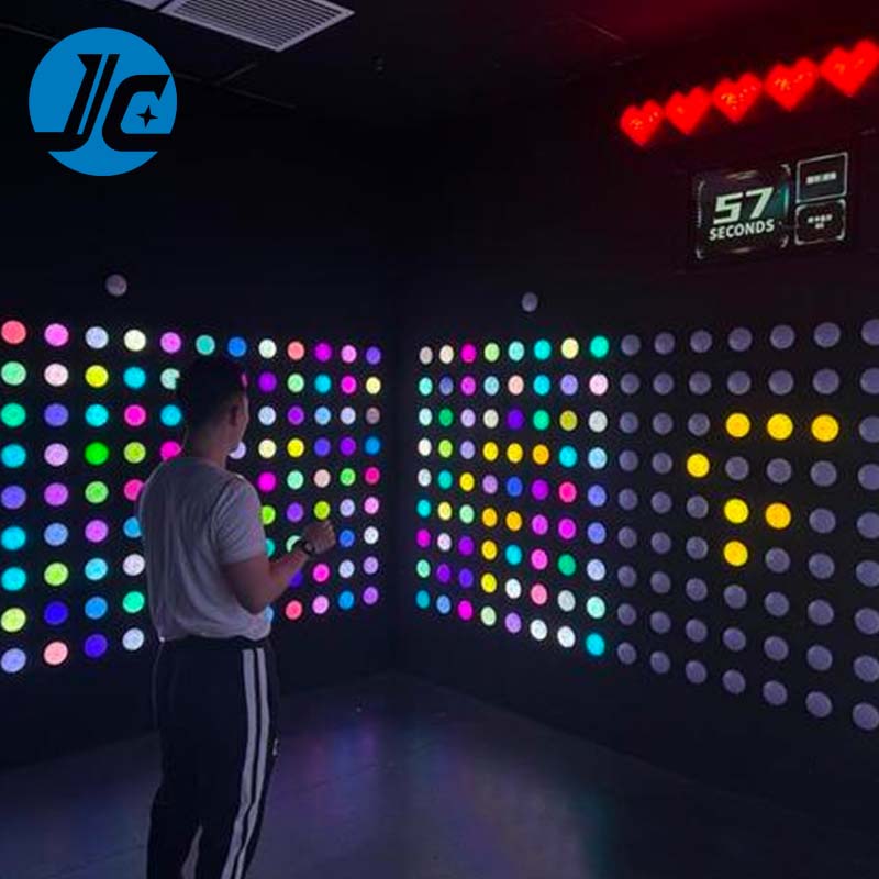 Interactive PC Push LED Light Button Activate Games for Party Room Play Team Entertainment Escape Arena Obstacle Airport Garden