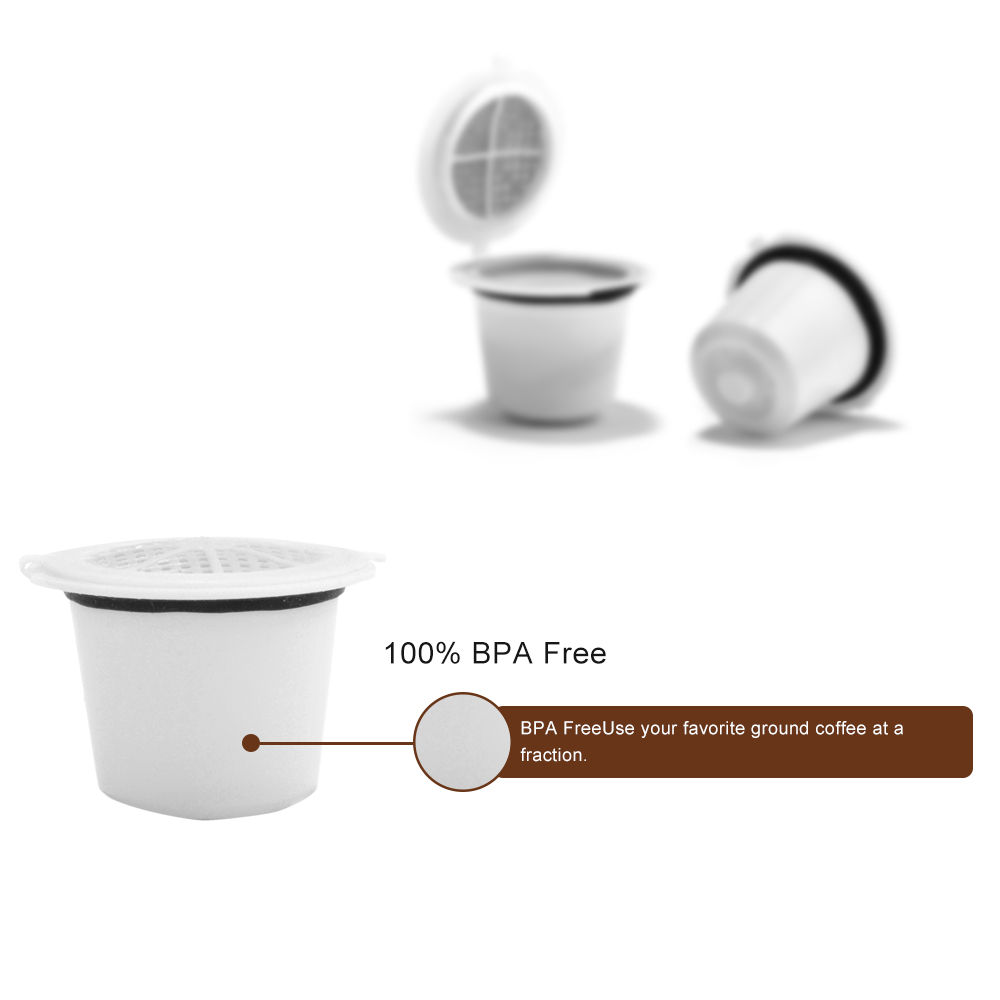 Refillable Espresso Pods Stainless Steel Mesh Coffee Pods Compatible for Nespresso Original Line Machines
