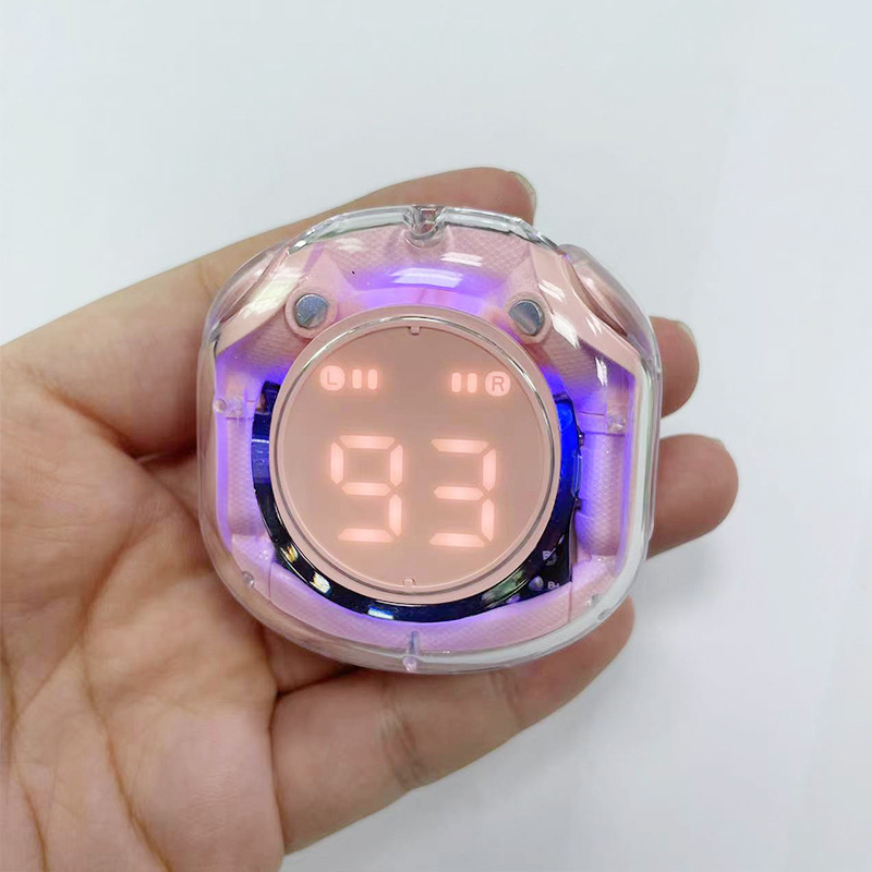 Newest Transparent Design Air39 Wireless Mini Earphones Pods Bt V5.3 Sports Waterproof Wireless Headset for Mobile Phones