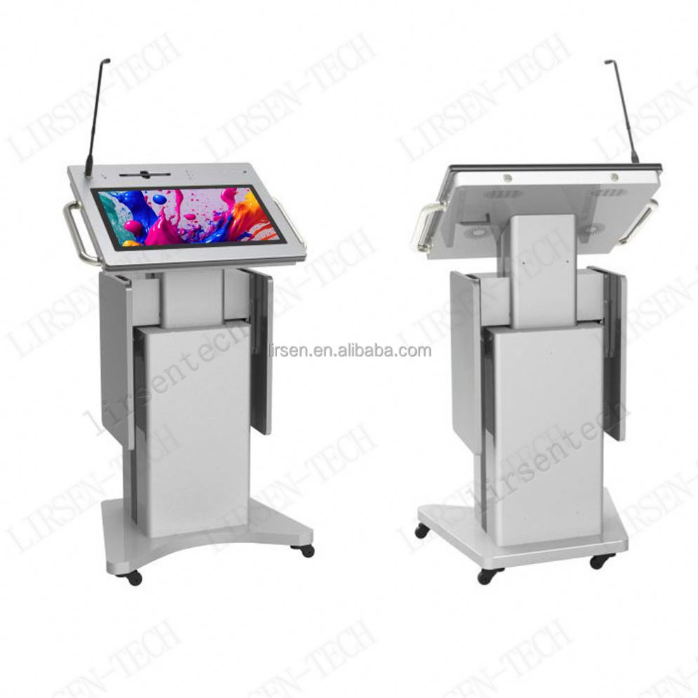 21.5 Inch 4K Smart Multimedia Podium for Classrooms Universities and Corporate Presentations
